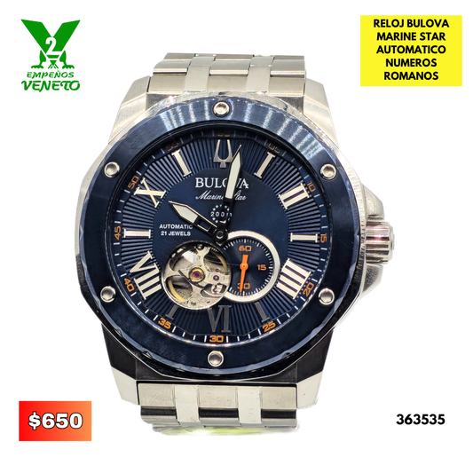 RELOJ BULOVA MARINE STAR AUTOMATICO 363535