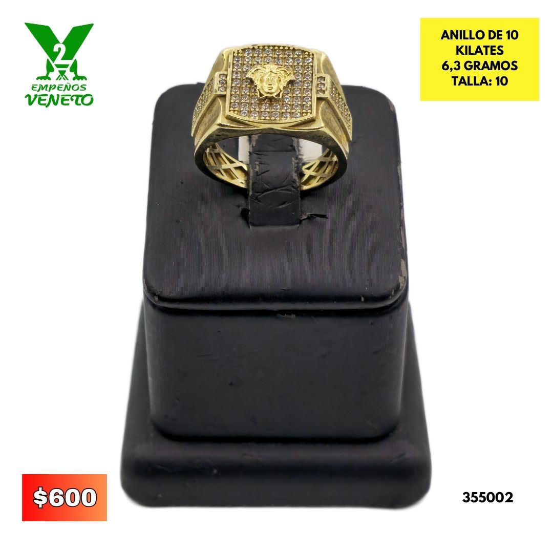 ANILLO DE 10 KILATES VERSACE