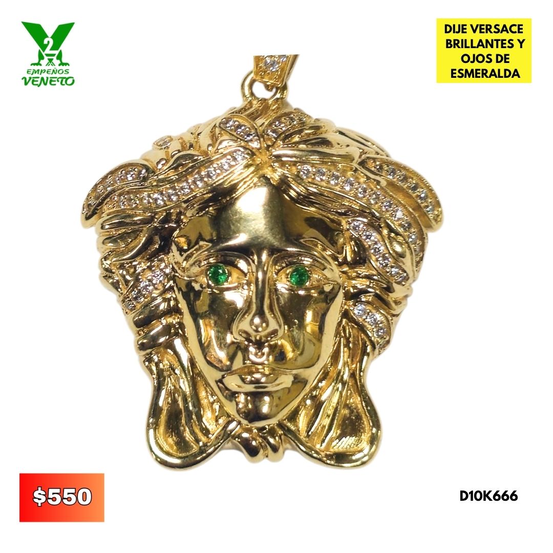 DIJE VERSACE DE 10 KILATES D10K666