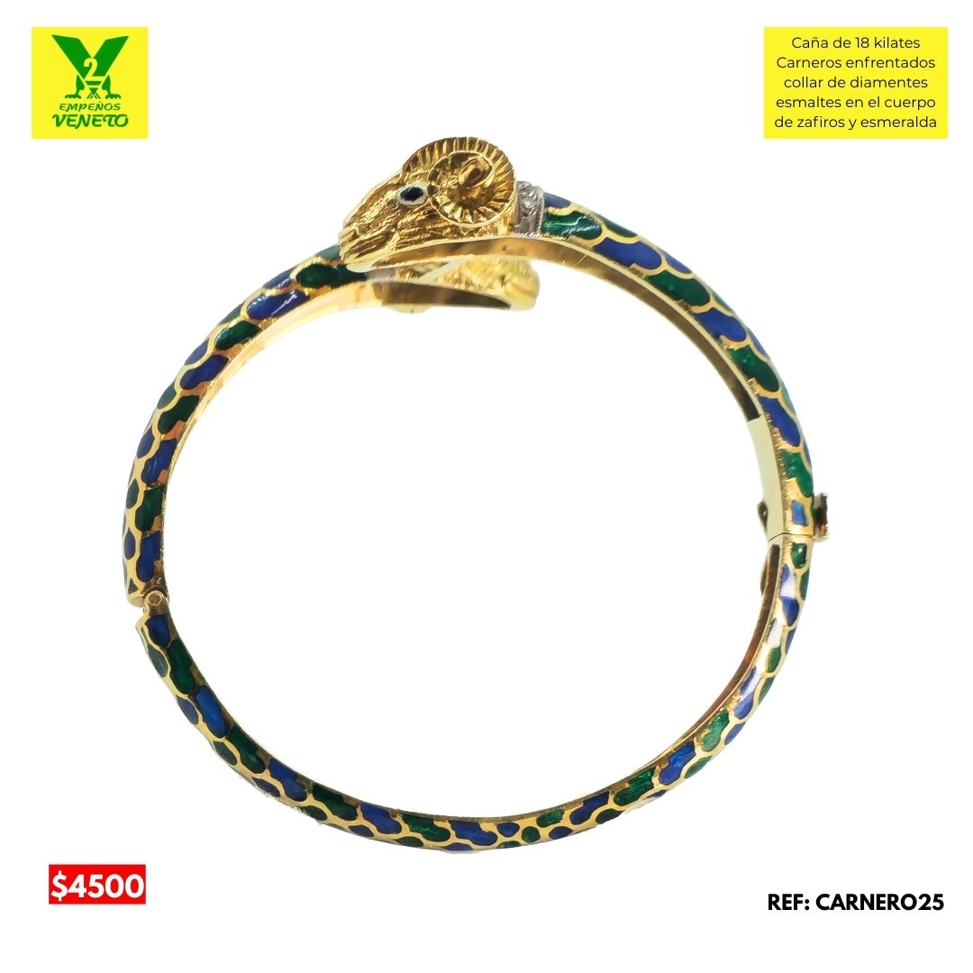 PULSERA DE 18 KILATES DE CARNEROS