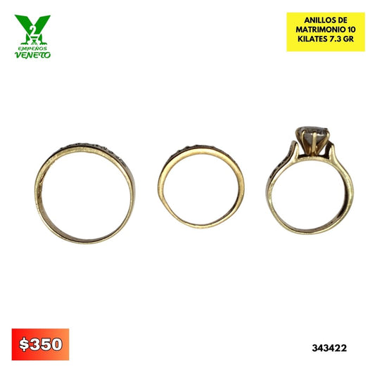 ANILLOS DE MATRIMONIO DE 10 KIALTES 343422