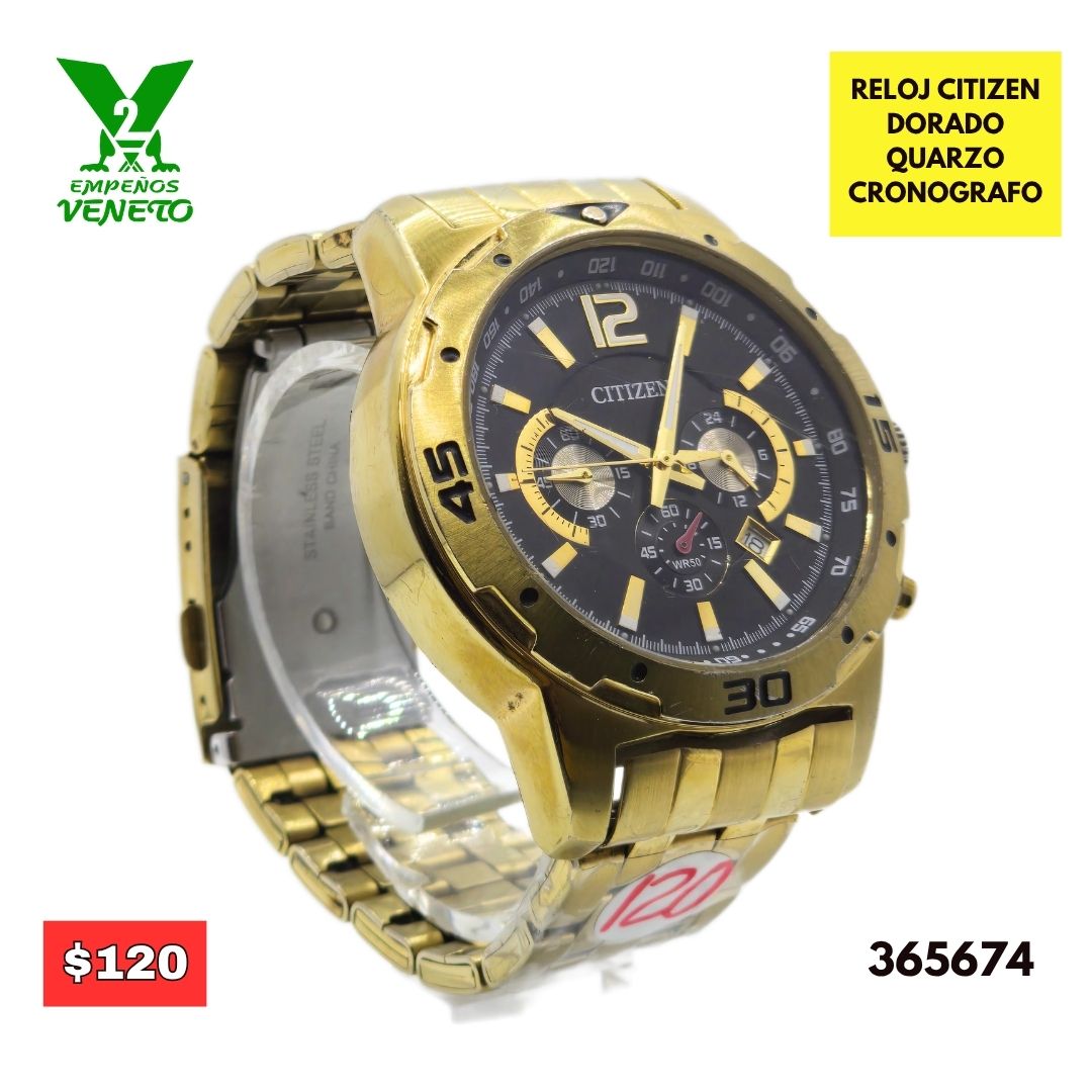 RELOJ CITIZEN DORADO 365674