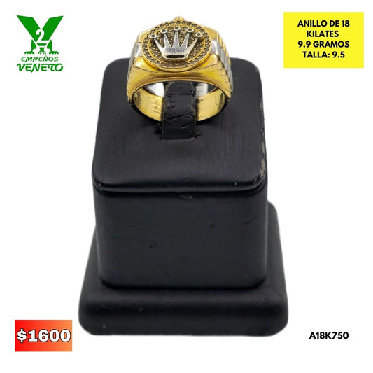 ANILLO DE 18 KILATES A18K750
