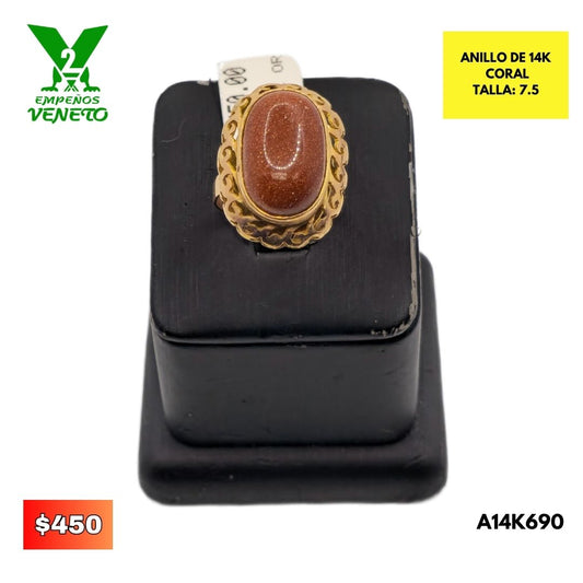 ANILLO DE 14 KILATES A14K690