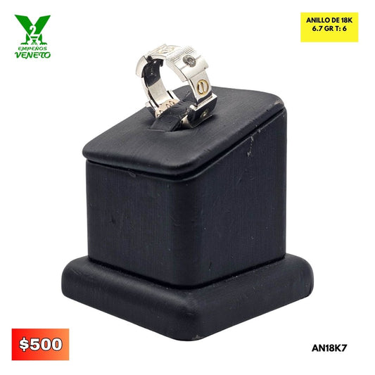 ANILLO DE 18K DIAMANTES AN18K7