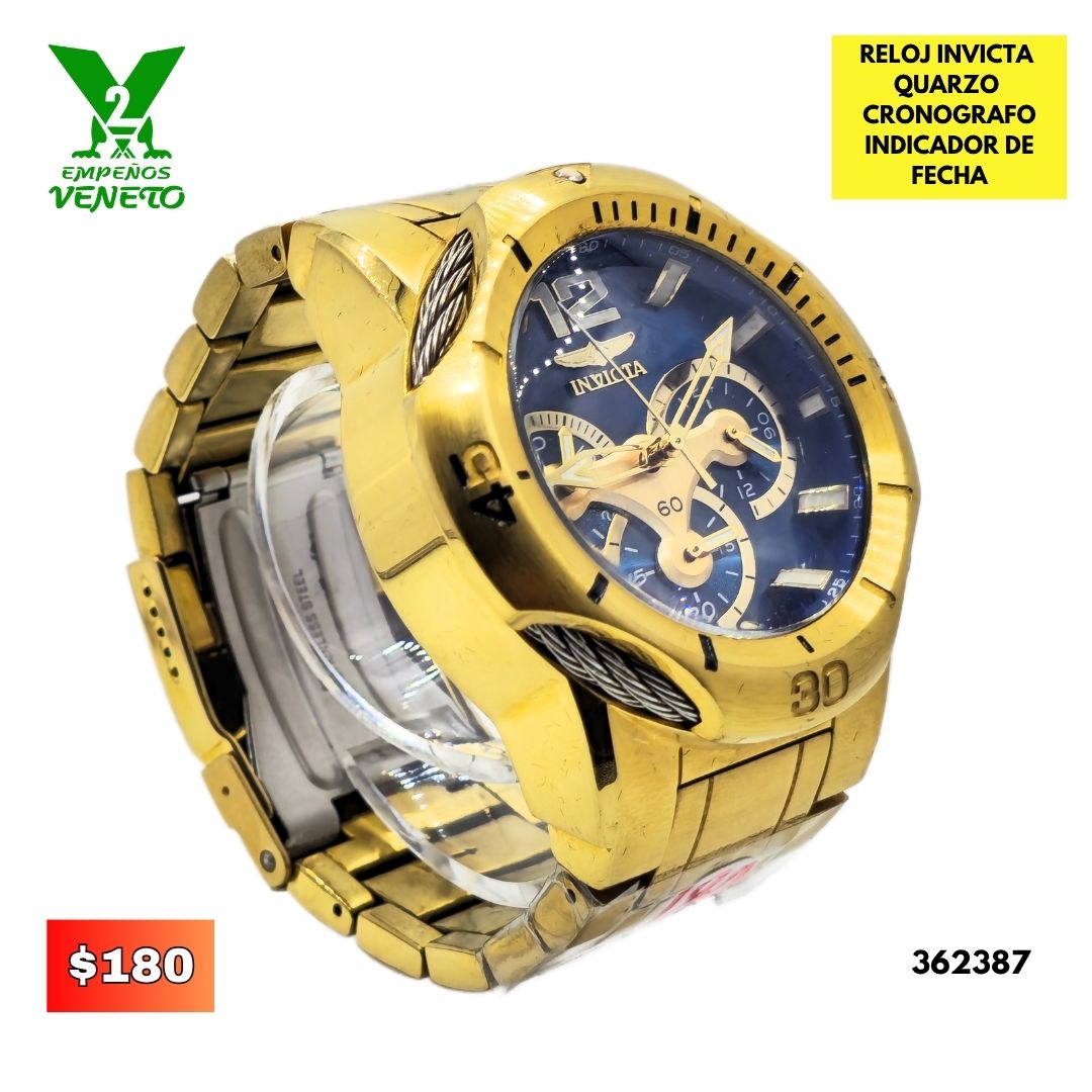 RELOJ INVICTA DORADO 362387