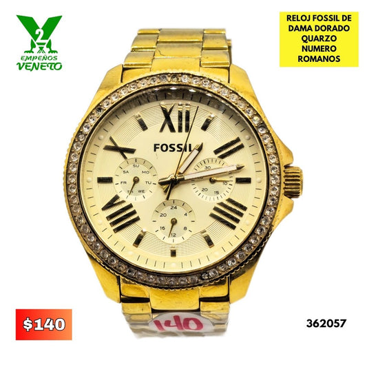RELOJ FOSSIL DORADO 362057