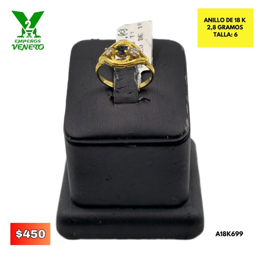 ANILLO DE 18 KILATES A18K699