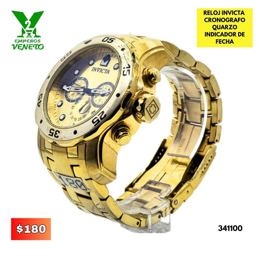 RELOJ INVICTA DORADO 341100