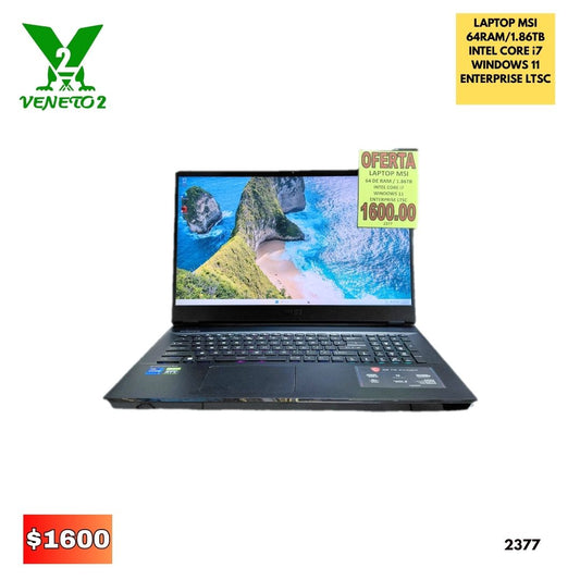 LAPTOP GAMERS MSI CON CAJA 2377