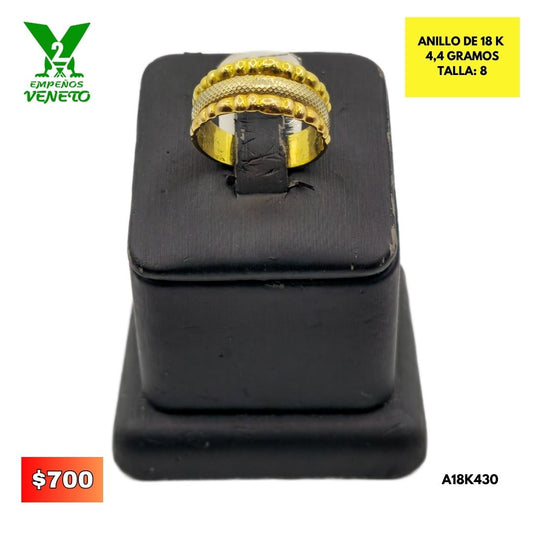 ANILLO DE 18 KILATES A18K430