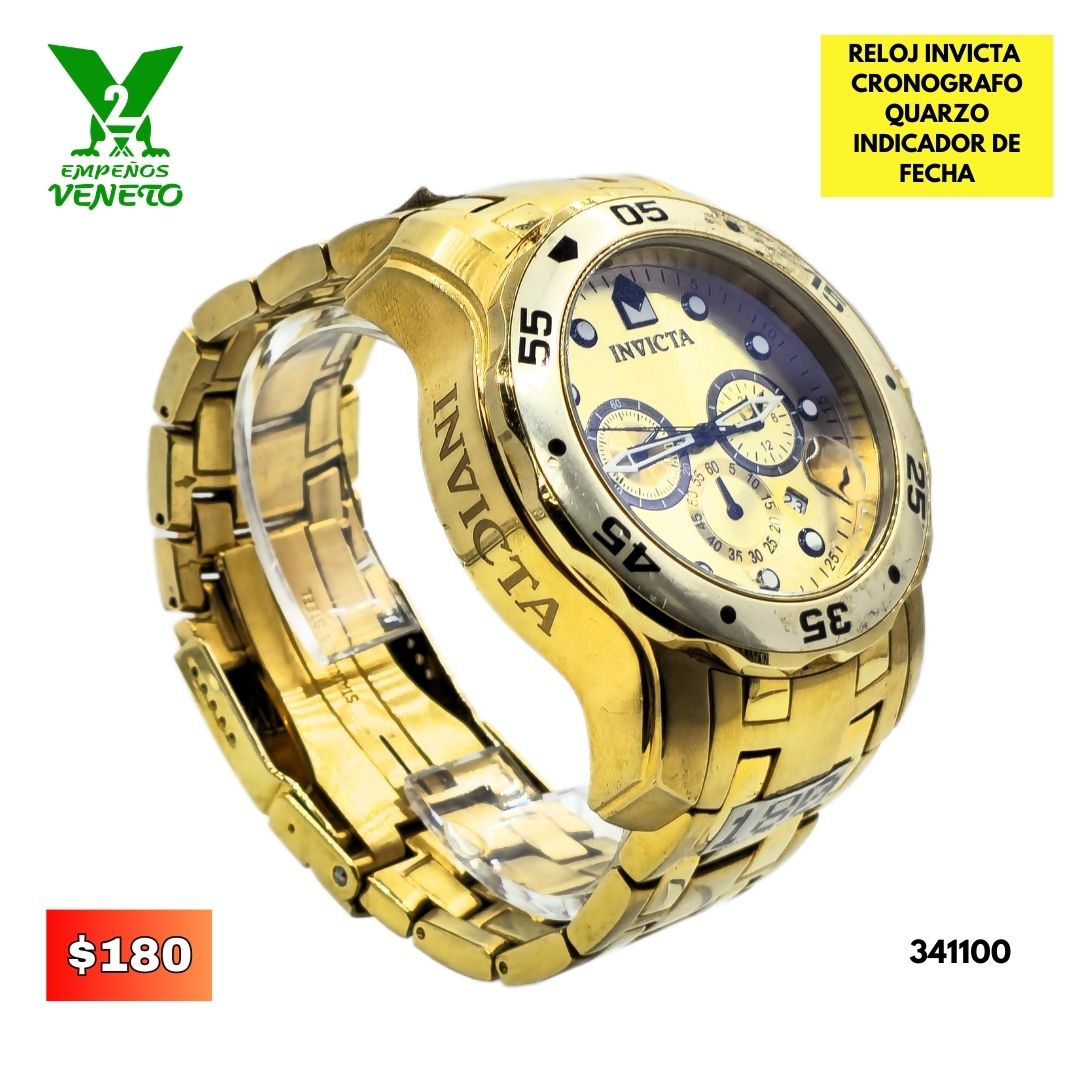 RELOJ INVICTA DORADO 341100