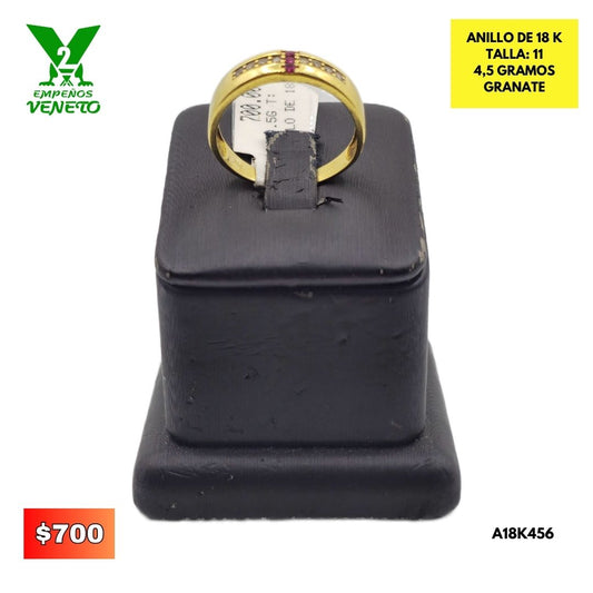 ANILLO DE ORO DE 18 KILATES A18K456