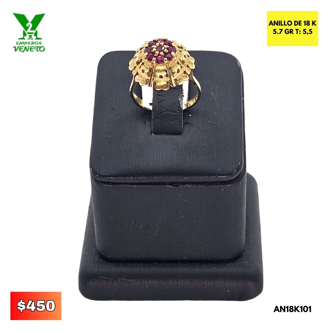 ANILLO DE ORO 18K AN18K101