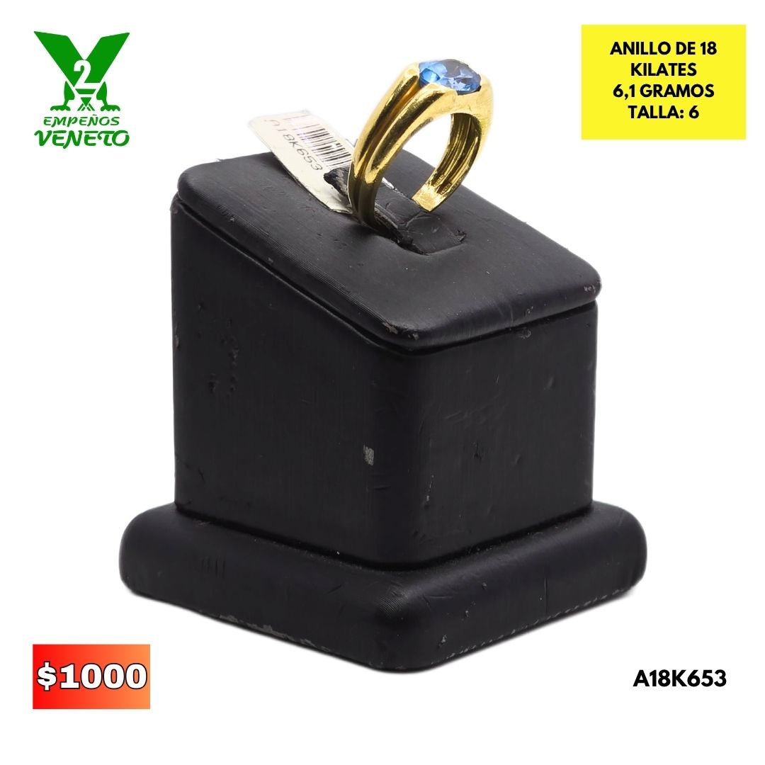 ANILLO DE 18 KILATES A18K653