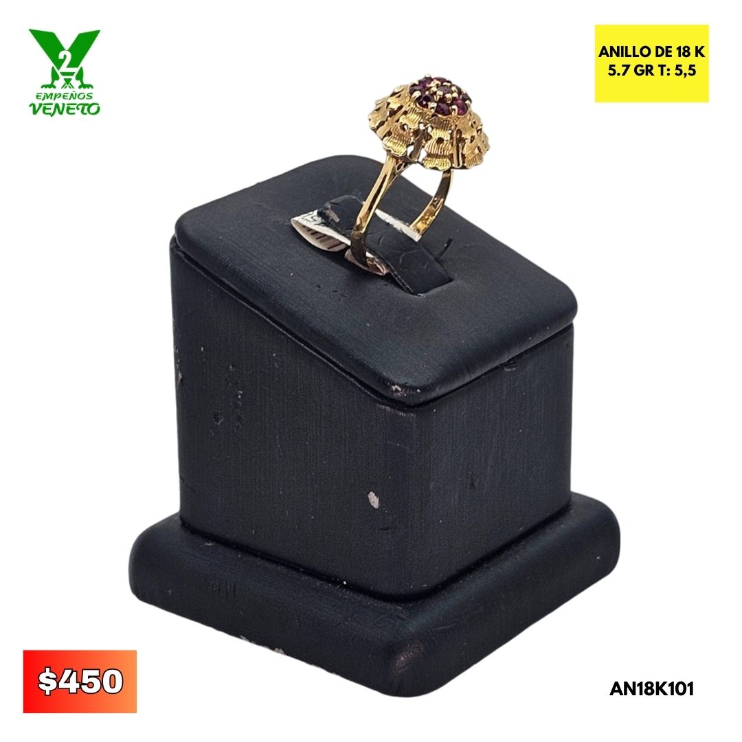 ANILLO DE ORO 18K AN18K101