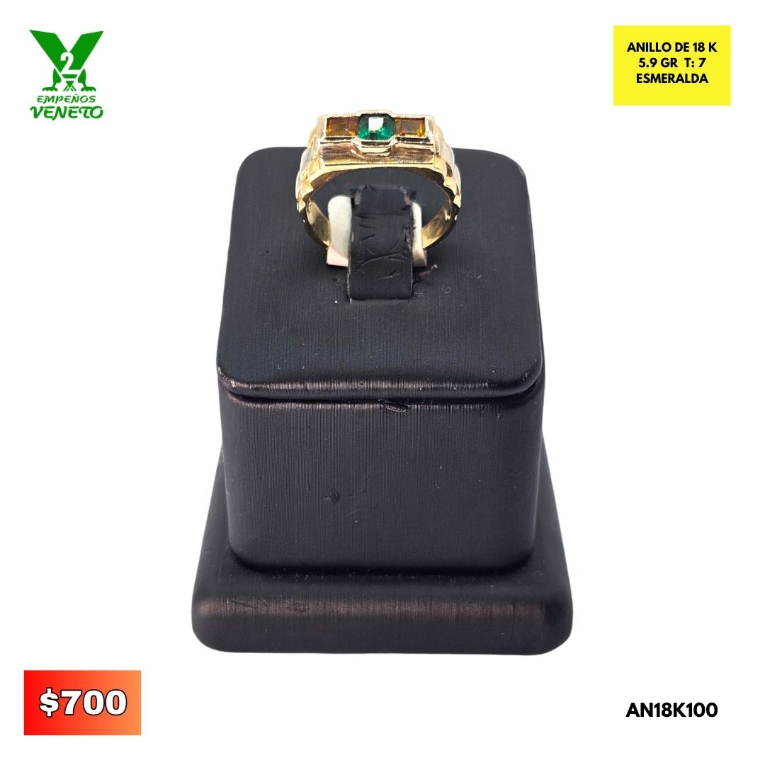 ANILLO DE ORO 18K AN18K100