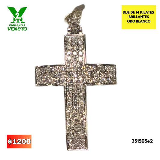 DIJE DE CRUZ DE 14 KILATES