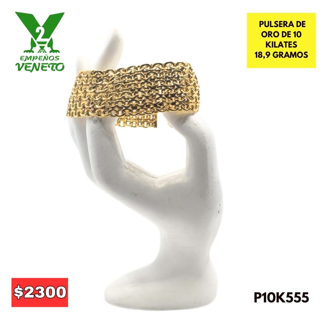 PULSERA DE ORO DE 10 KILATES P10K555