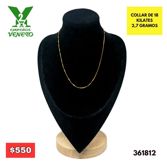 COLLAR DE ORO DE 18 KILATES 361813