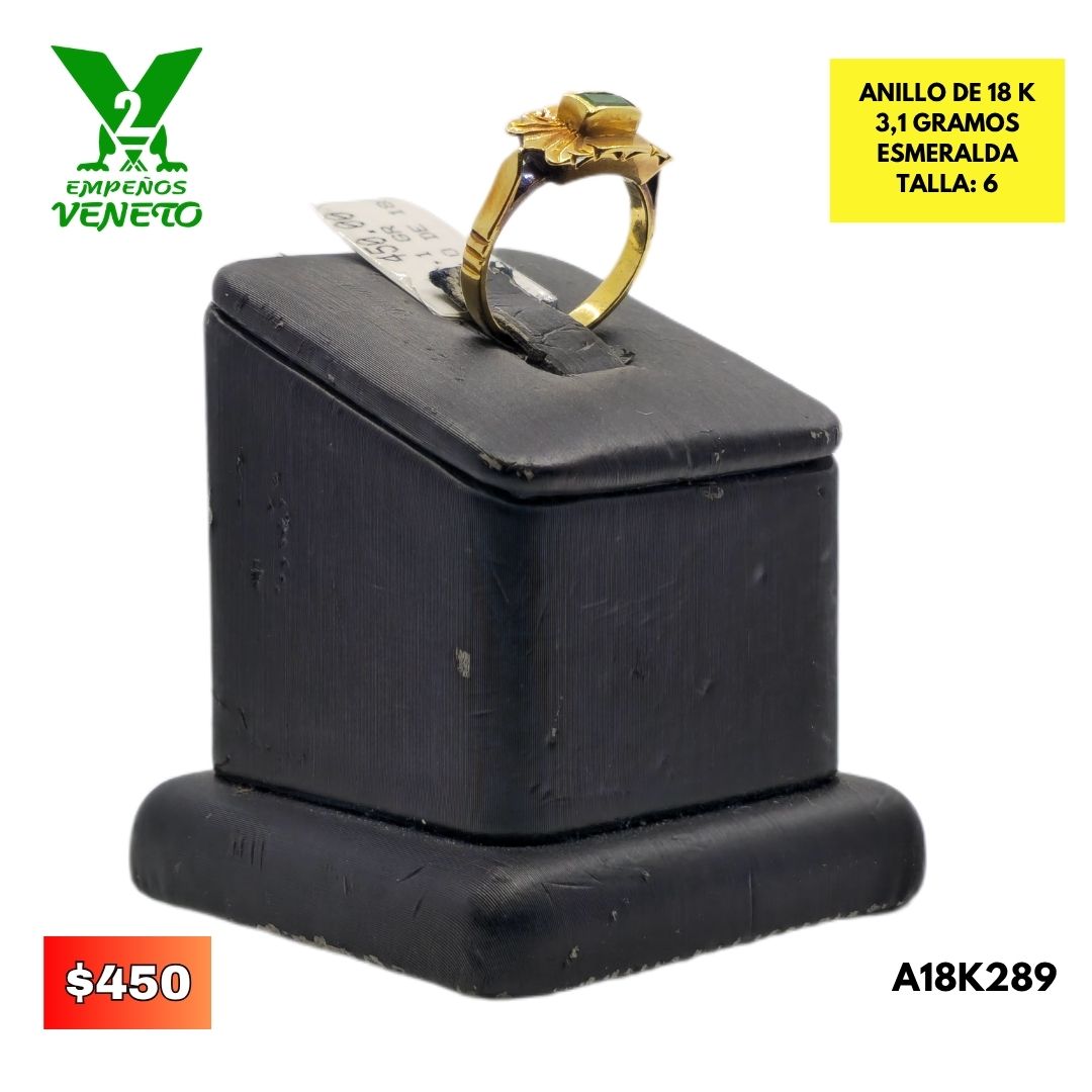 ANILLO DE 18 KILATES A18K289