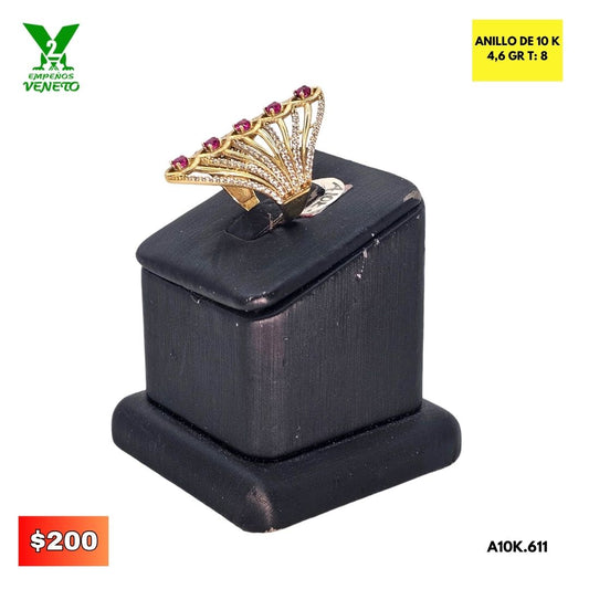 ANILLO DE 10 K RUBIS A10K-611