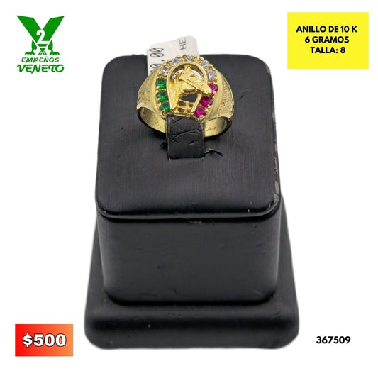 ANILLO DE HERRADURA DE CABALLO 10 KILATES 367509