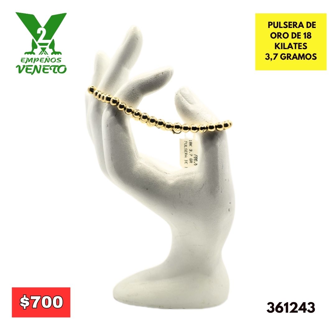 PULSERA DE ORO DE 18 KILATES 361243