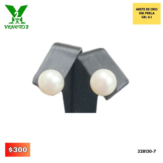 ARETE DE ORO 10K PERLA 328130-7