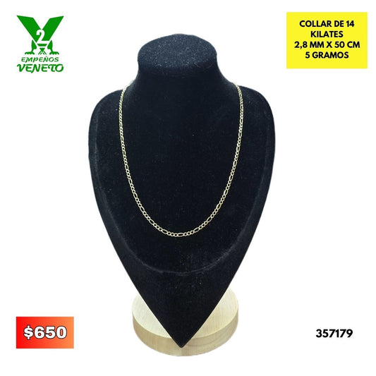 COLLAR DE ORO DE 14 KILATES 357179