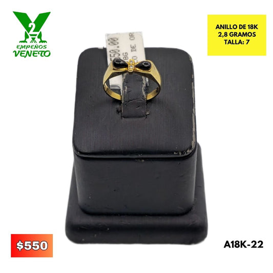 ANILLO DE 18 KILATES A18K-22