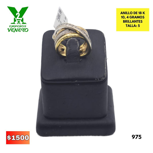 ANILLO DE 18 KILATES 975