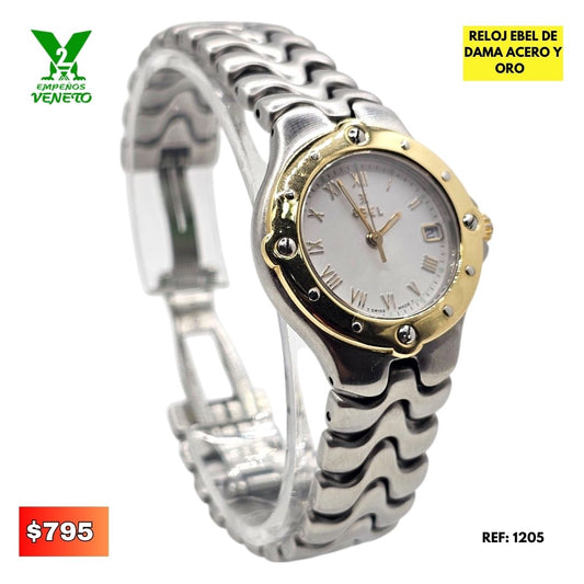 RELOJ EBEL DE ACERO Y ORO 1205