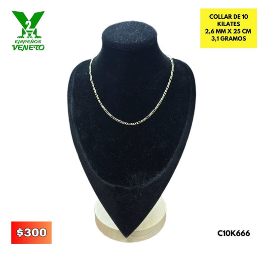 COLLAR DE 10 KILATES C10K666