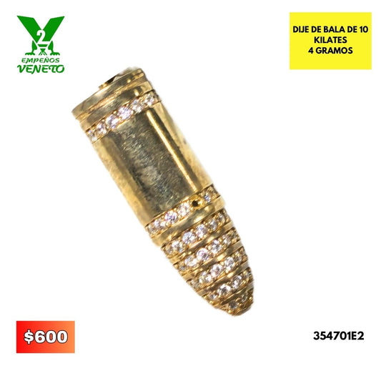 DIJE DE BALA DE 10 KILATES 354701E2