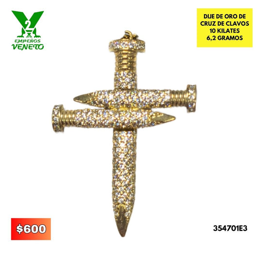 DIJE DE CLAVOS DE ORO DE 10 KILATES 354701E3