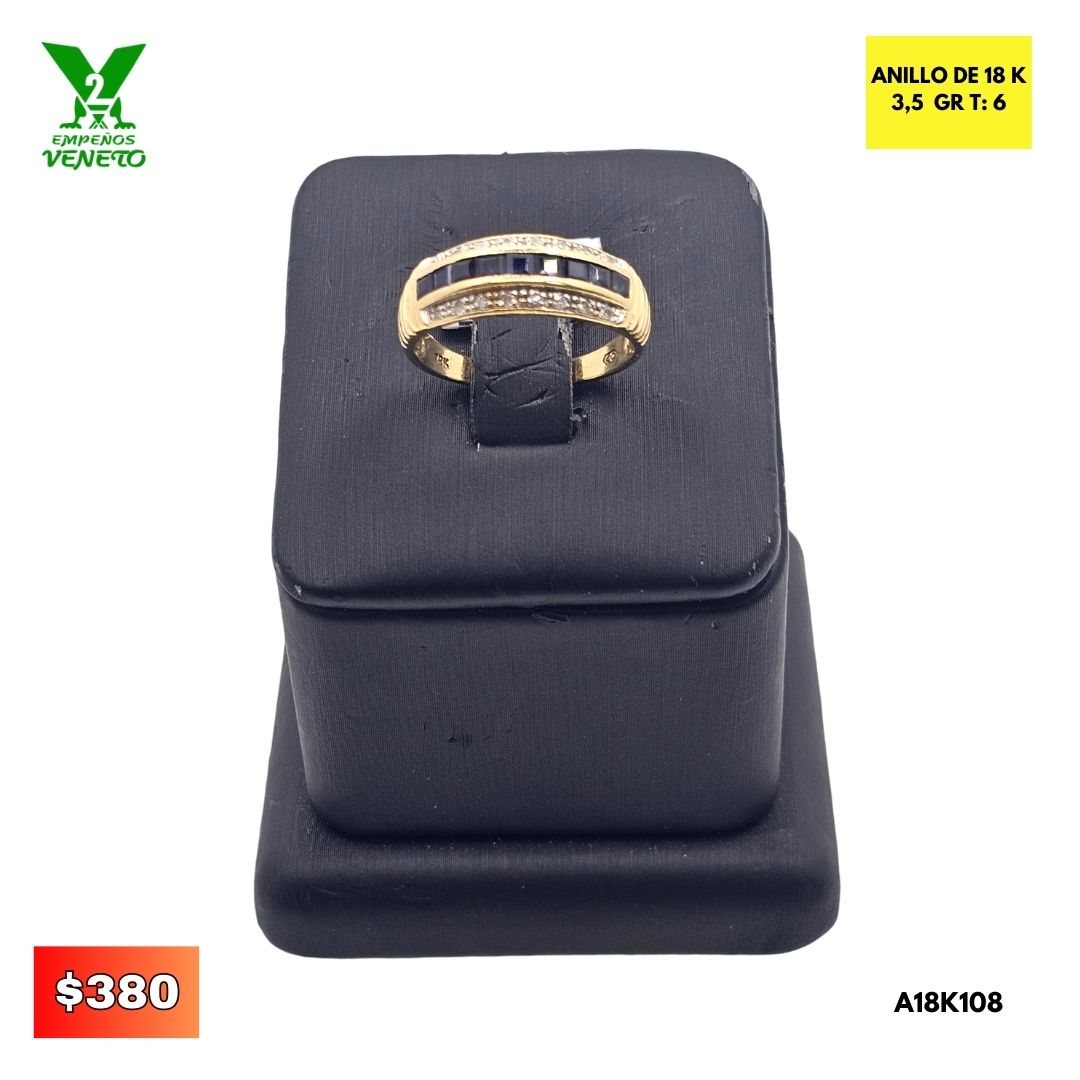 ANILLO DE 18 KILATES A18K108
