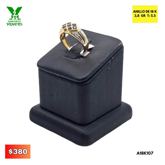 ANILLO 18K ZAFIRO A18K107