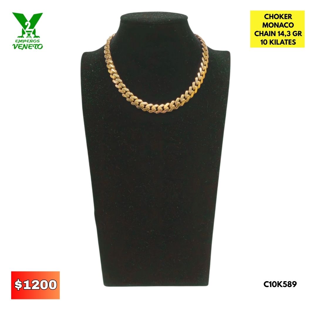 CHOKER MONACO DE 10 KILATES