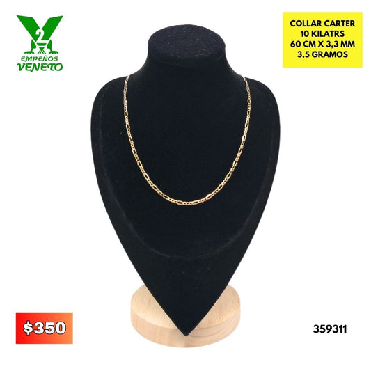 COLLAR DE 10 KILATES TEJIDA CARTER 349311
