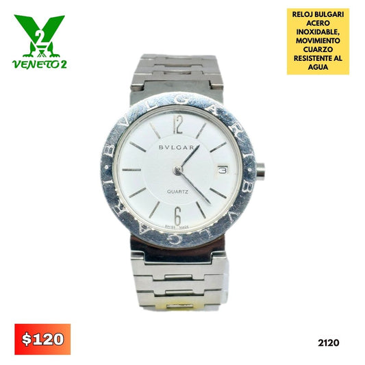 RELOJ BULGARI PLATEADO 2120