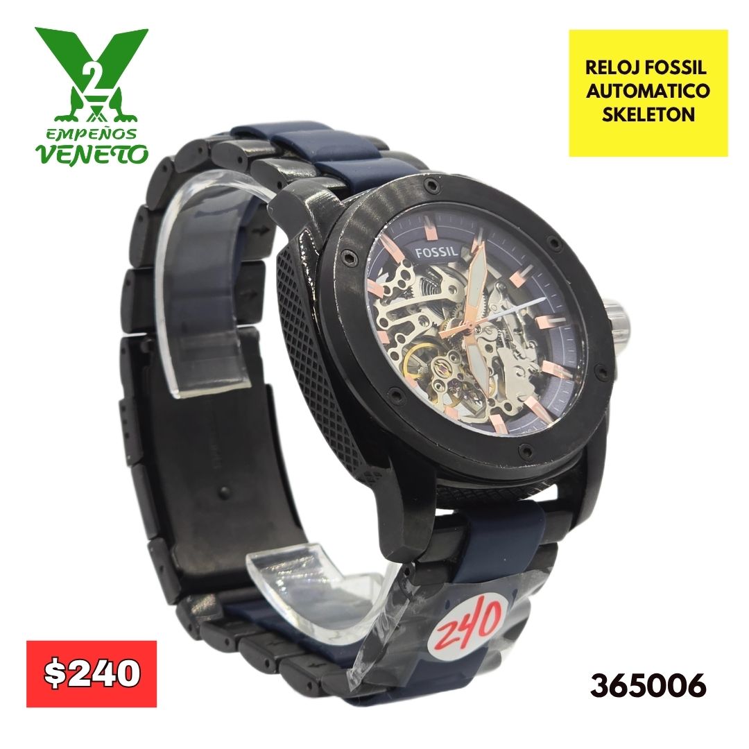 RELOJ FOSSIL SKELETON 365006