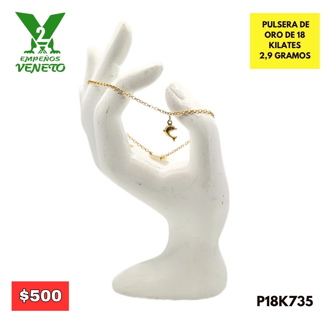 PULSERA DE ORO DE 18 KILATES P18K735