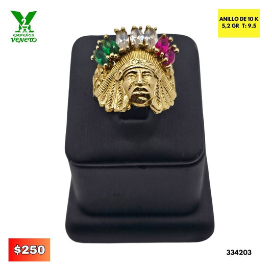 ANILLO DE INDIO 10 KILATES 334203