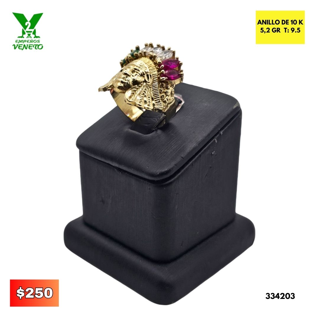 ANILLO DE INDIO 10 KILATES 334203