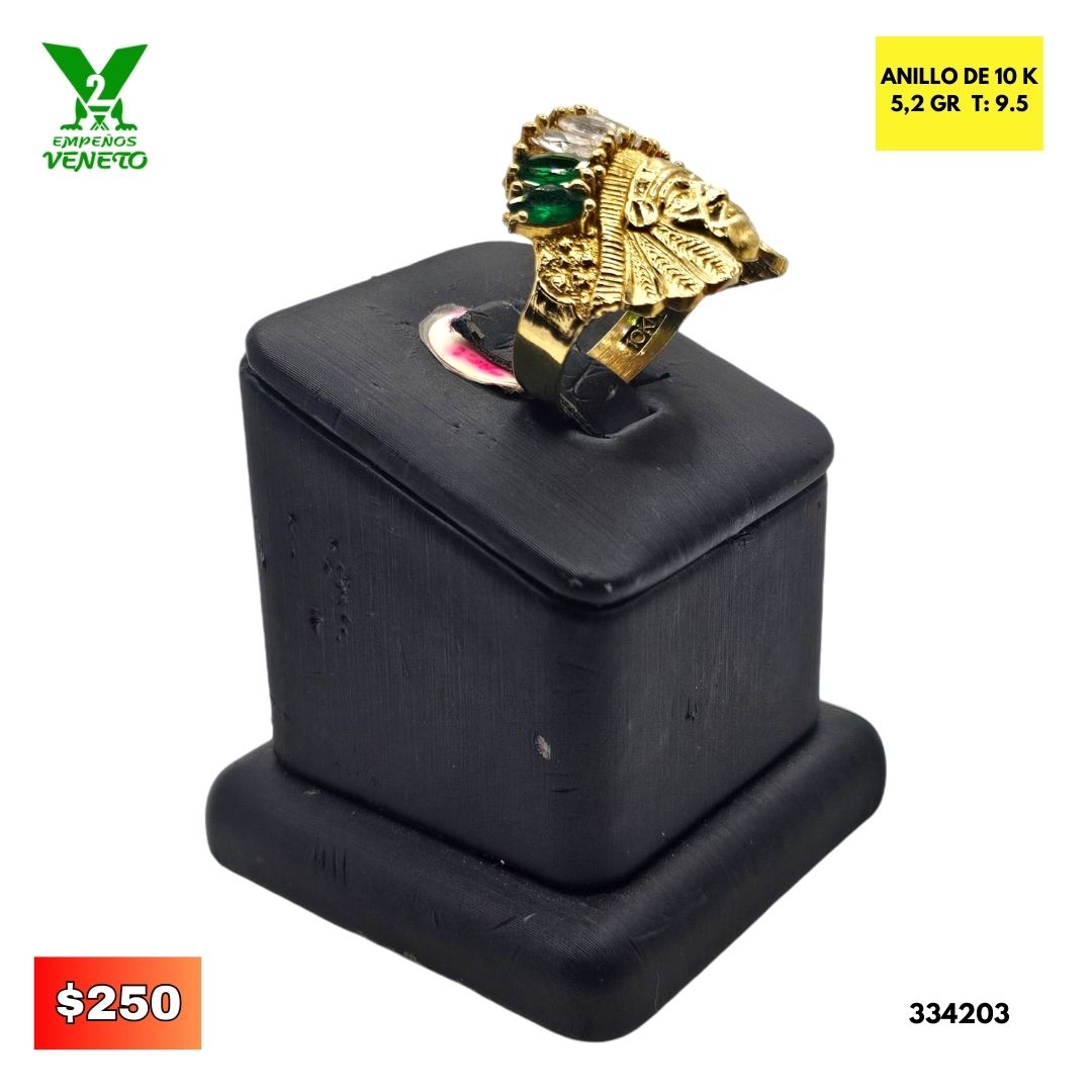 ANILLO DE INDIO 10 KILATES 334203