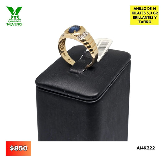 ANILLO DE ORO 14 KILATES