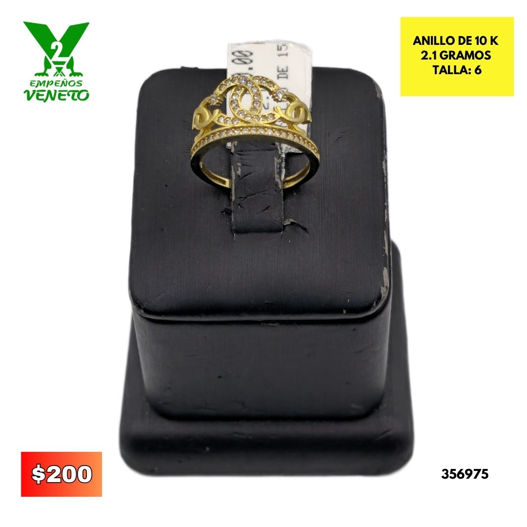 ANILLO DE 15 AÑOS DE 10 KILATES 356975