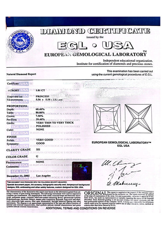 ANILLO DE ORO BLANCO CON DIAMANTE CERTIFICADO 147292