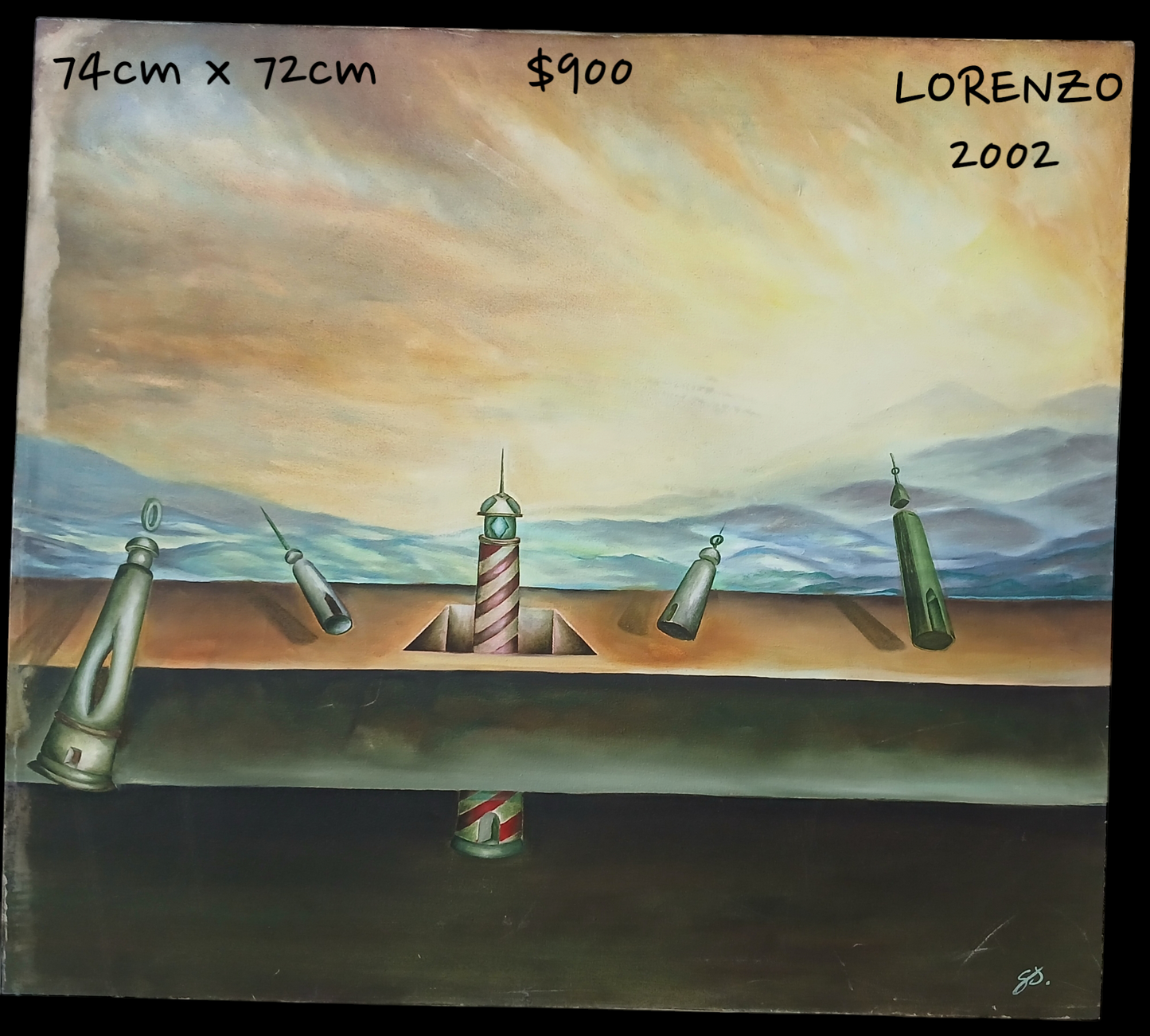 PINTURA PAISAJE Y FARO